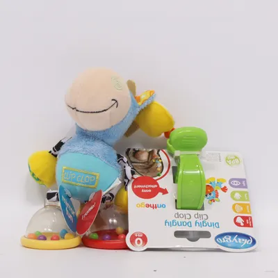 Bebisleksak (Blå, Gul, Röd) från Playgro