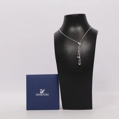 Necklace (Silver, Transparent) from Swarovski Unknown metal