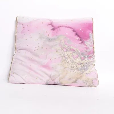 Coussin décoratif (Rose, Gris, Or)