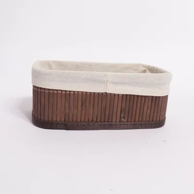 Panier de rangement (Marron, Beige)