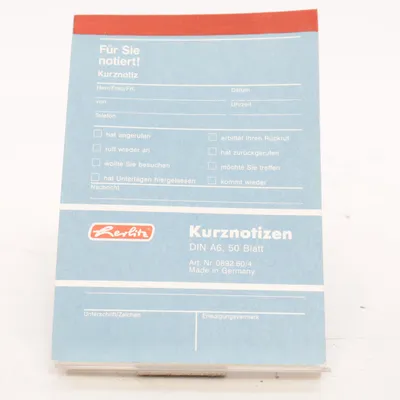 Address book (Kurznotizen) from Herlitz