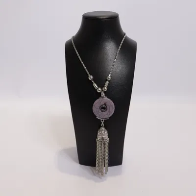 Necklace (Silver, Purple) from Bijou Brigitte Unknown metal