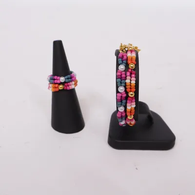 Sieradenset (Meerkleurig) van Handmade Onbekend materiaal