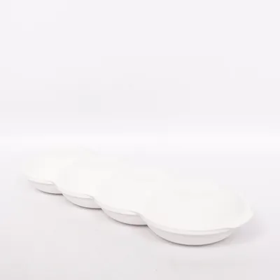 Serveringsskål (Röd, Vit)