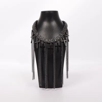 Halsband (Svart) från Glitter Okänd metall