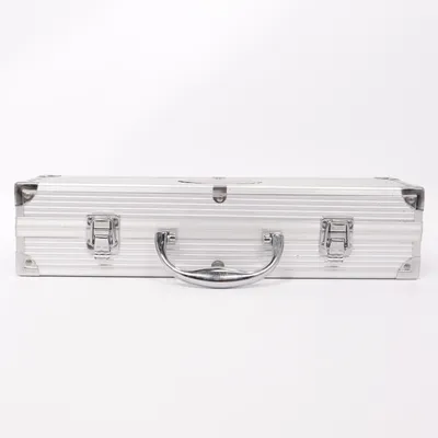 Barbeque bestek (Zilver, Zwart)