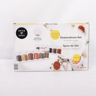 Spice jar (Transparent, White) from Spice & Soul