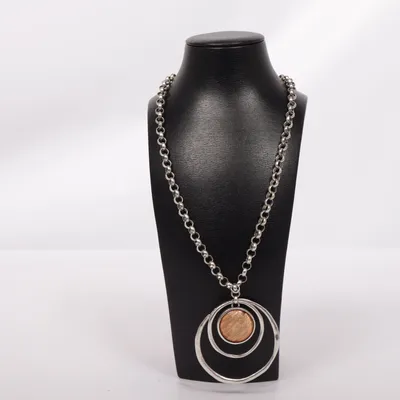 Ketting (Zilver, Bruin) Onbekend materiaal