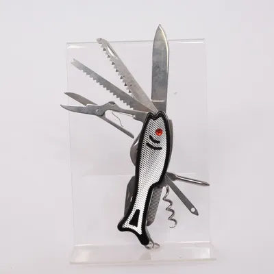 Fickkniv (Silverfärgad, Svart, Röd)