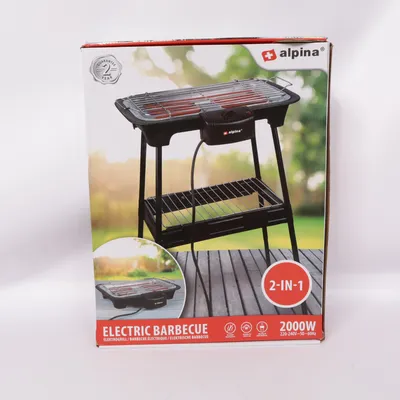 Elektrisk grill (Svart) från Alpina