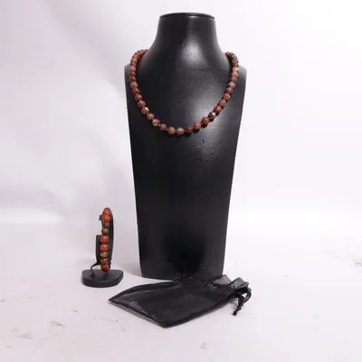 Jewelry set (Brown, Red, Yellow) from Marc Cain Unknown metal