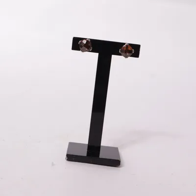 Boucles d'oreilles (Argent, Marron) de Giorgio Martello Argent