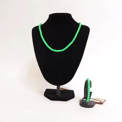 Jewelry set (Green) from Wood Fellas Unknown metal