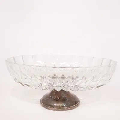 Présentoir à gâteau (Transparent, Argent)