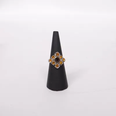 Ring (Grå, Orange) Okänd metall