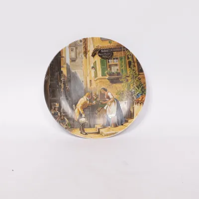 Wall plate (Mittelalter Szene Liebe Restaurant) from Bavaria