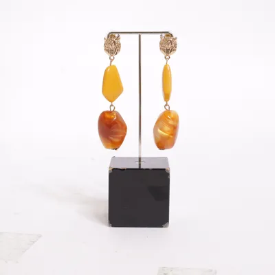 Örhängen (Gul, Brun, Guldfärgad) från Fashion Jewelry Okänd metall