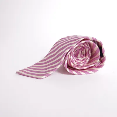 Tie (Purple, White) from Andrew James Silk