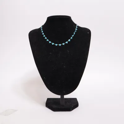 Halsband (Blå) Okänd metall