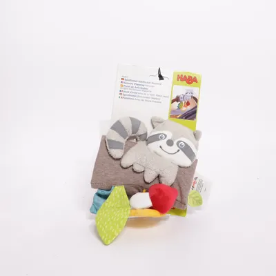 Bebisleksak (Sensory Playwrap Raccoon) från Haba Bomull, Polyester