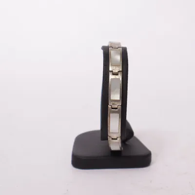 Bracelet (Silver, White) Silver