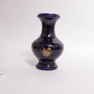 Vase (Blå, Guld) fra Bareuther