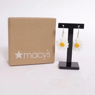 Örhängen (Vit, Gul) från Macys Trä