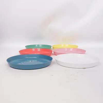 Tallrik (Blå, Vit, Grön, Röd, Gul, Rosa)