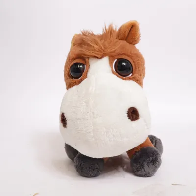 Peluche (Marron, Blanc) de Big Headz Polyester