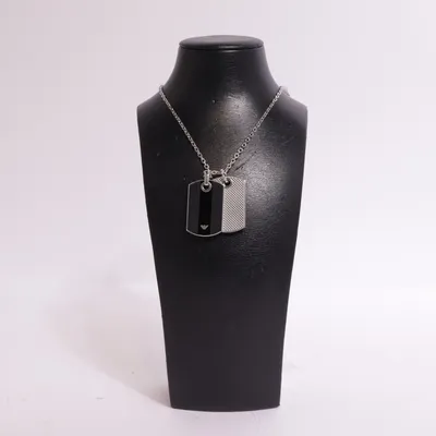 Halsband (Silverfärgad, Svart, Brun) från Emporio Armani Okänd metall