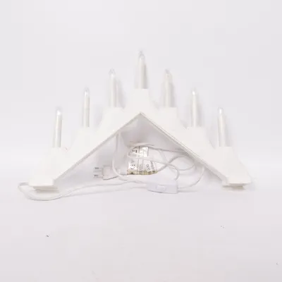 Electric advent candle holder (White)