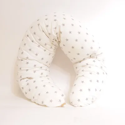 Coussin d'allaitement (Blanc, Gris)