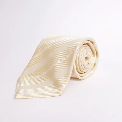 Tie (Yellow) from Ermenegildo Zegna Cotton, Silk