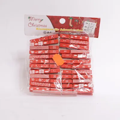 Adventskalender (Rød, Hvid) fra Merry Christmas