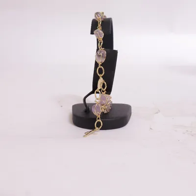 Armband (Lila, Guldfärgad) Okänd metall