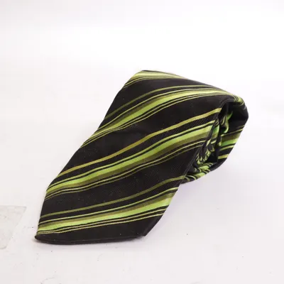 Tie (Black, Green) from Profuomo Silk