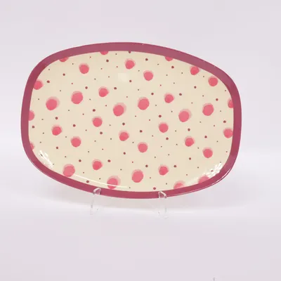 Plateau de service (Beige, Rose, Violet) de Rice