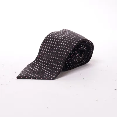 Tie (Black, Pink) from Bäumler Silk