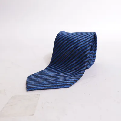 Tie (Blue, Black) from Sam Well Silk