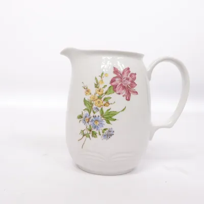 Gräddkanna (Vit, Flerfärgad) från Kahla