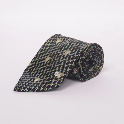 Tie (Black, Blue, Gold) from Versace Classic V2 Silk