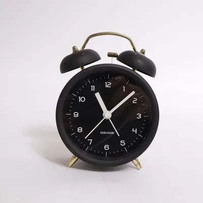 Horloge de table (Noir, Or) de Karlsson