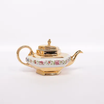 Tekanna (Guldfärgad, Vit, Flerfärgad)