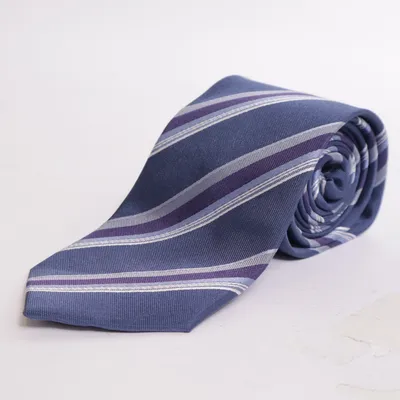 Cravate (Bleu, Violet) de C. Comberti Soie
