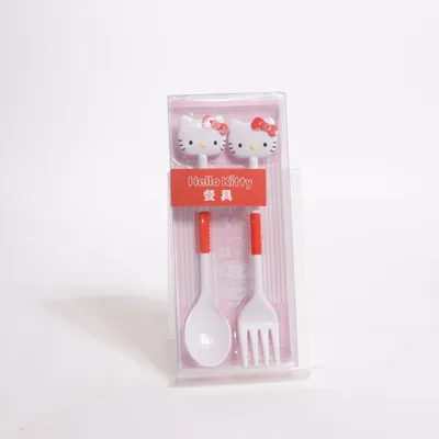 Children's cutlery (White, Red) from Hello Kitty by Sanrio