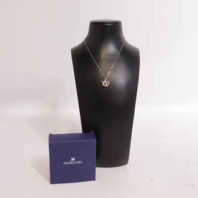 Halsband (Silverfärgad, Guldfärgad, Blå) från Swarovski Okänd metall
