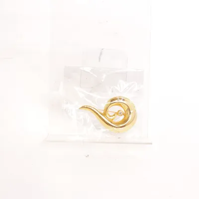 Brosch (Guldfärgad) Okänd metall