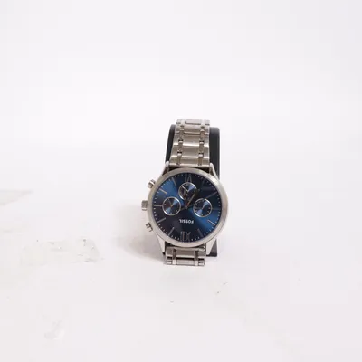 Armbanduhr (Blau, Silber) von Fossil