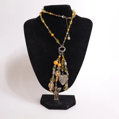 Ketting (Geel, Zilver) van Schmuck Art Onbekend materiaal