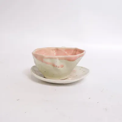 Beker (Roze, Wit)